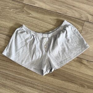Baby blue button Brandy pj shorts
